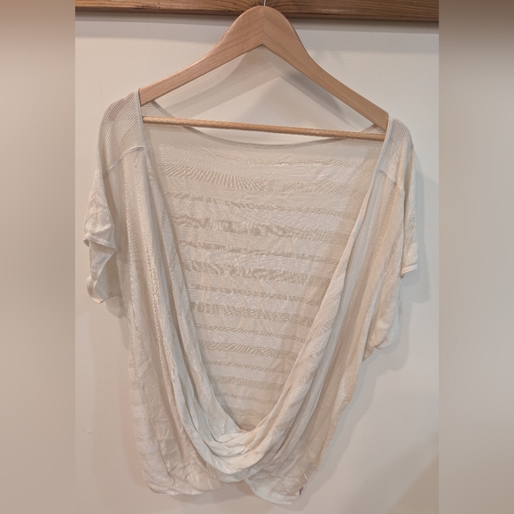 Hard Tail Cream Ribbed Top - Picture 2 of 5